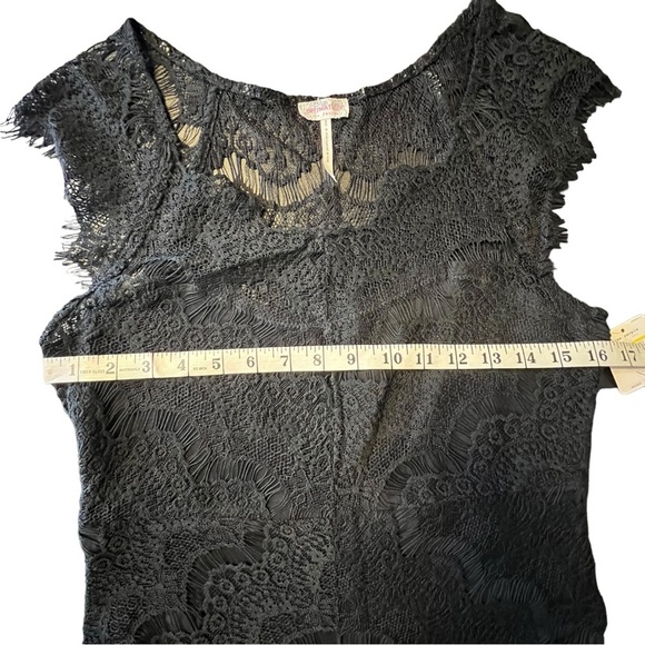 NWT Intimately Free People Black Lace Dark Feminine Dress Medium - Picture 8 of 10